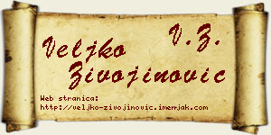 Veljko Živojinović vizit kartica